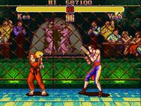 une photo d'Ã©cran de Super Street Fighter 2 sur Nintendo Super Nes